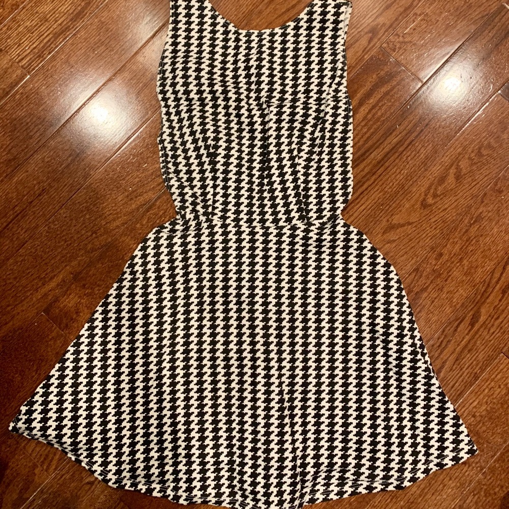 Houndstooth skater dress